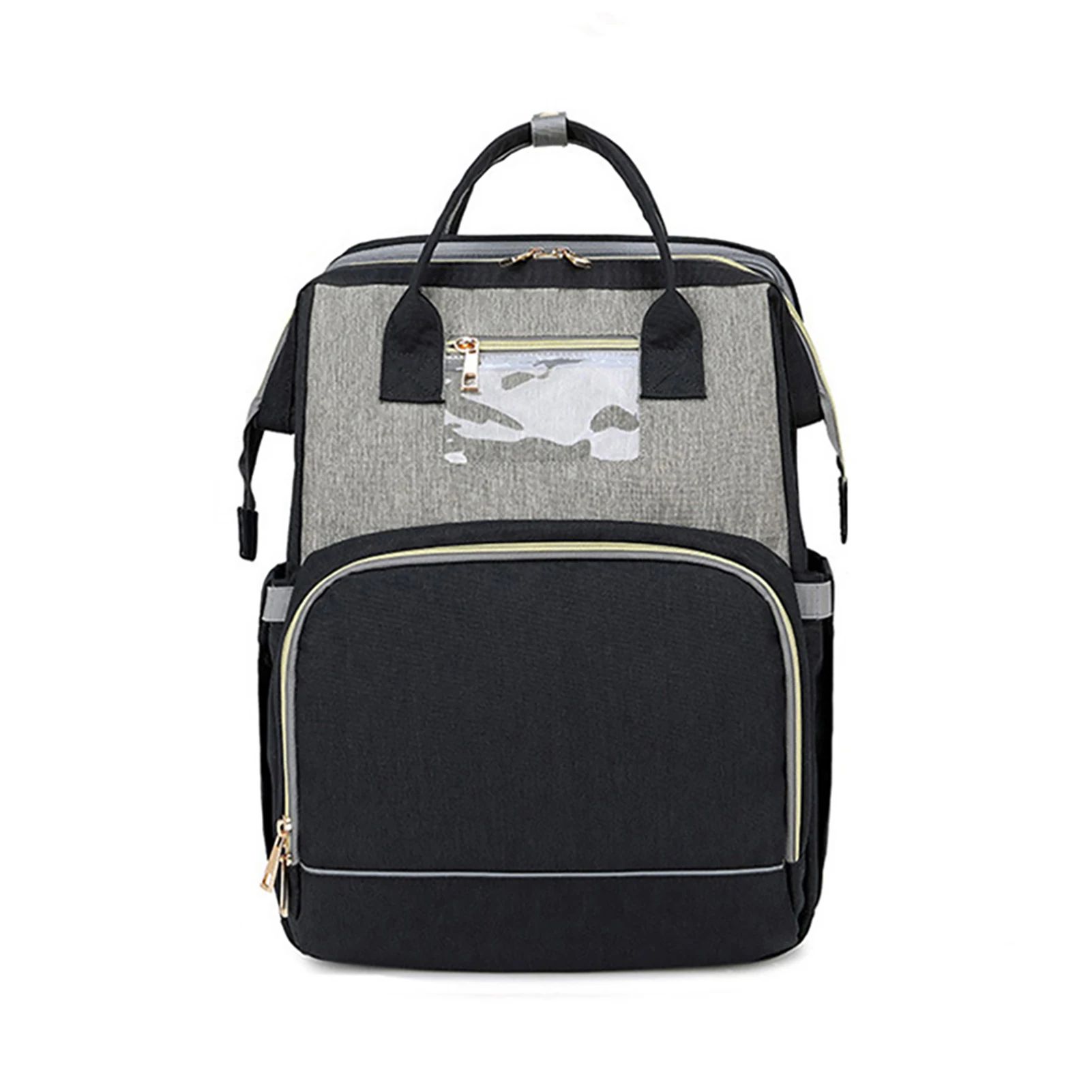 

Large Capacity Backpack Diaper Bag Breathable Sturdy Strap with Reflective Stripe for Mom Dad Outdoor Activities