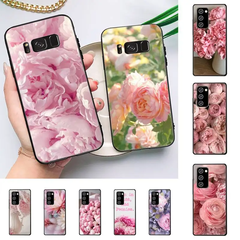 

Elegant Peony Flower Phone Case For Samsung J 7 plus 7core J7 neo J6 plus prime J6 J4 J5 Mobile Cover