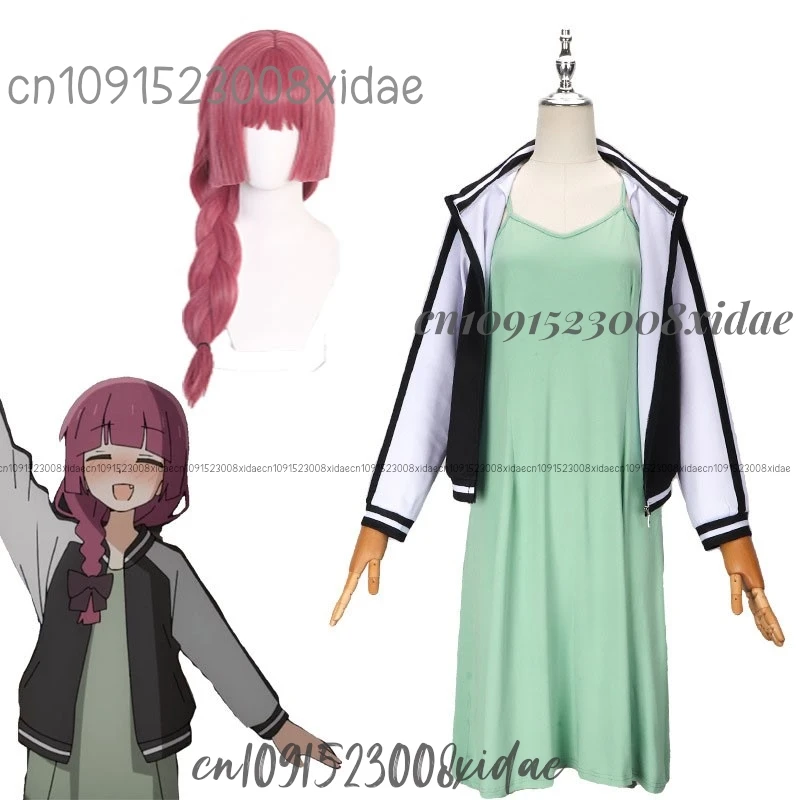 Аниме Бокки Рок! Школьная форма Hiroi Kikuri для косплея бейсбольный свитер пальто