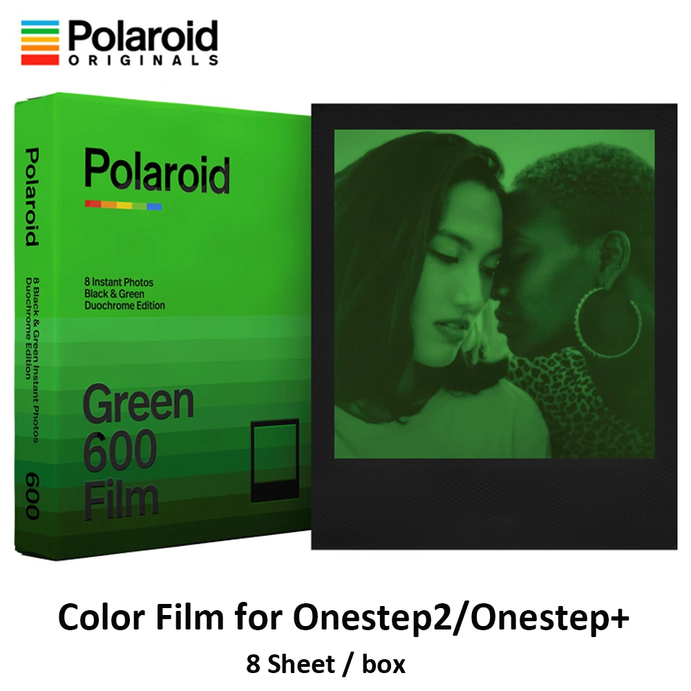 

NEW Polaroid Film 8 Sheets Originals Instant 600 Film Black-Green Duochrome Edition For i-type /polaroid Lab Vintage /Camera