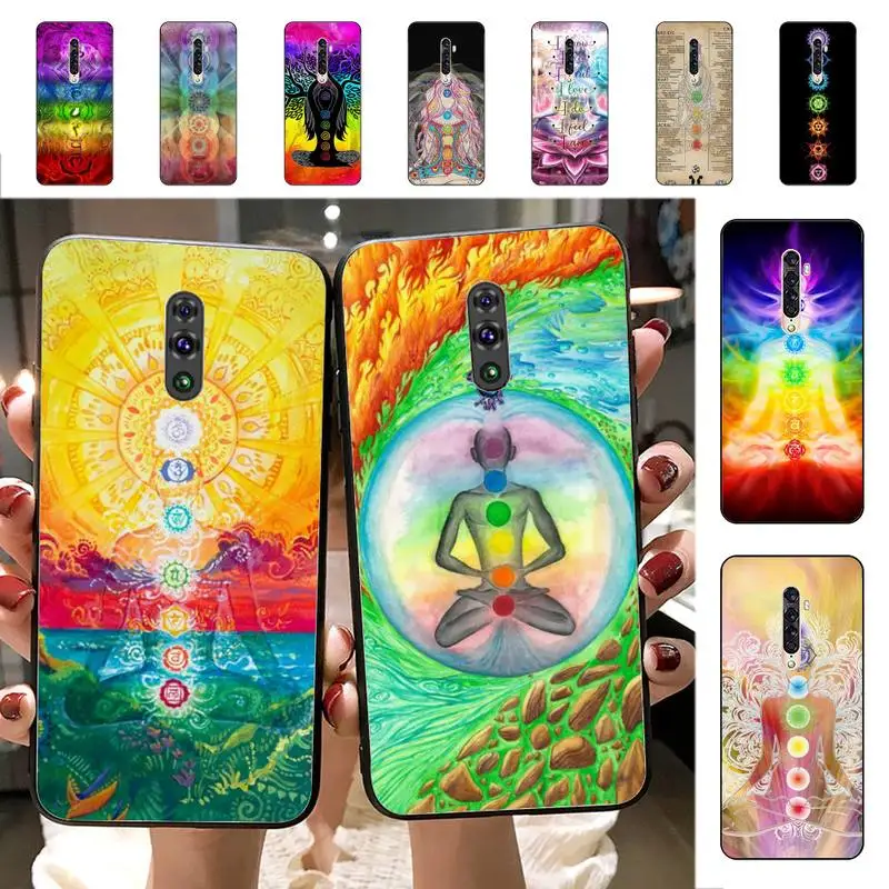 

Mandala Chakra Yoga Phone Case for Vivo Y91C Y11 17 19 17 67 81 Oppo A9 2020 Realme c3