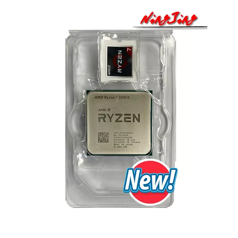 

AMD Ryzen 7 5800X NEW R7 5800X 3.8 GHz Eight-Core 16-Thread CPU Processor 7NM L3=32M 100-000000063 Socket AM4