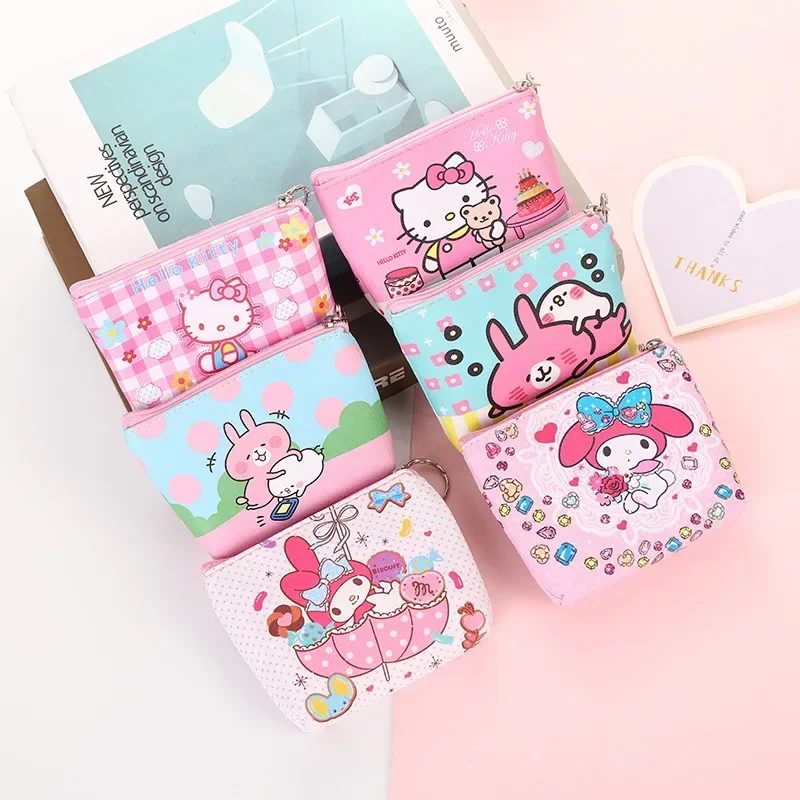 Кошелек Hello Kitty кошельки Мультяшные животные ПУ мелодия симпатичный кошелек