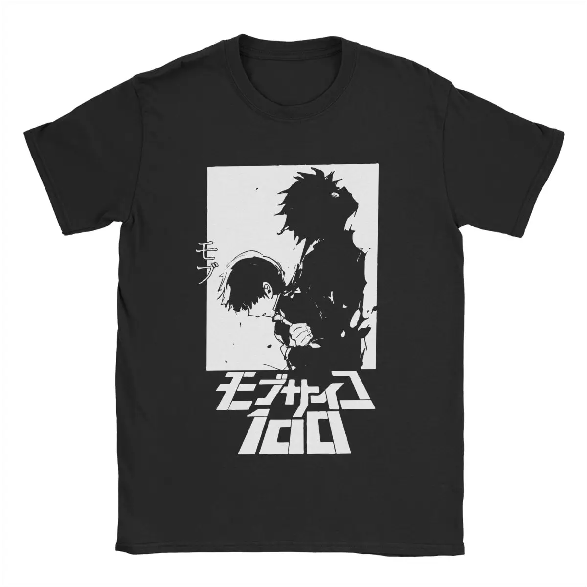 

Mob Psycho 100 T-Shirt Men Anime Manga Novelty 100% Cotton Tee Shirt Round Neck Short Sleeve T Shirts Printed Tops