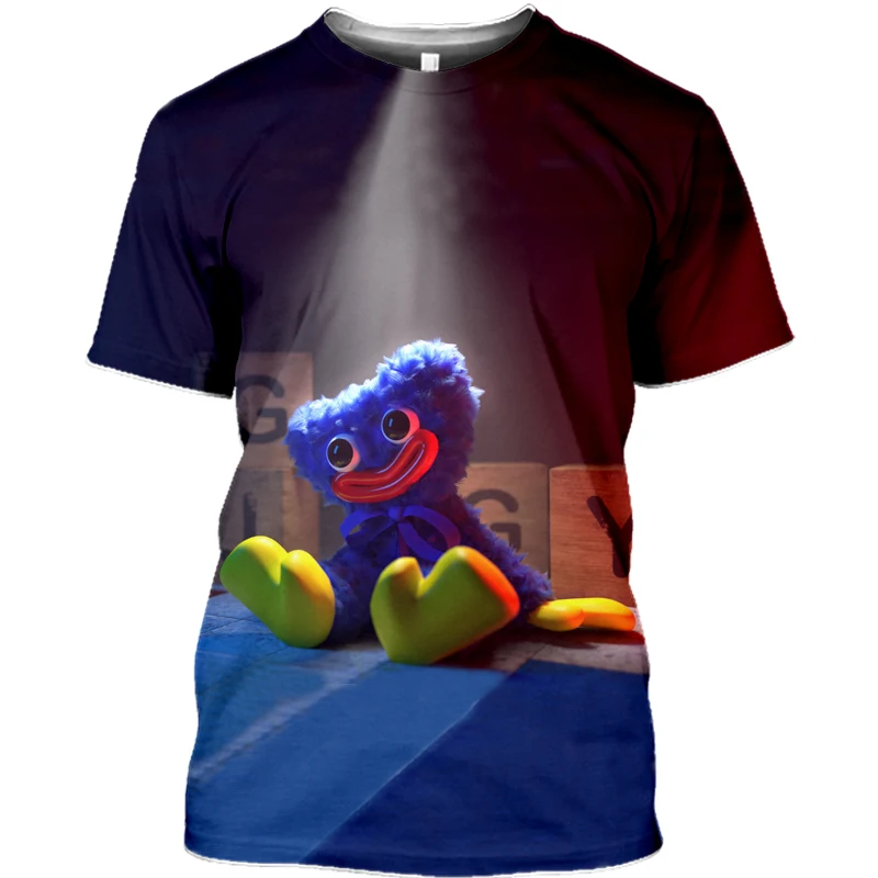 

New Kids Game Poppy Playtime Boys T-Shirt 3D Printiing Harajuku Casual Graphic Streetwear Huggy Wuggy Short Sleeve Grls Tshirts