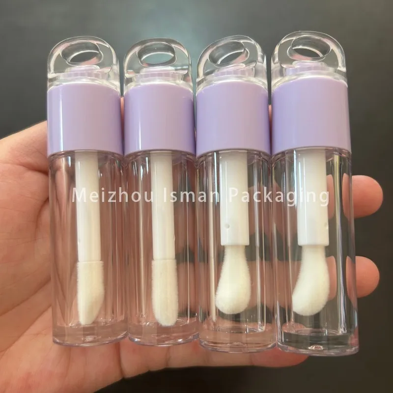 50 шт. пустая прозрачная палочка ярких цветов Big Doe Foot детские тюбики для блеска губ