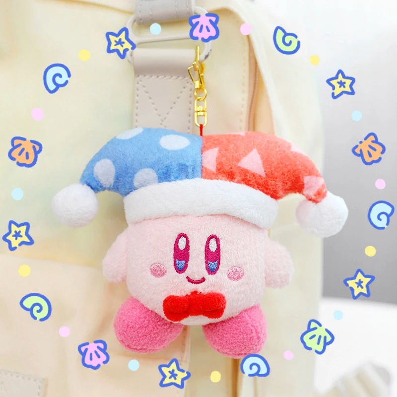 

New 10Cm Fashion Kirby Plush Doll Toys Cartoon Pink Kirby Keychain Car Pendant Anime Kawaii Stuffed Plushie Key Chain Toys Gifts