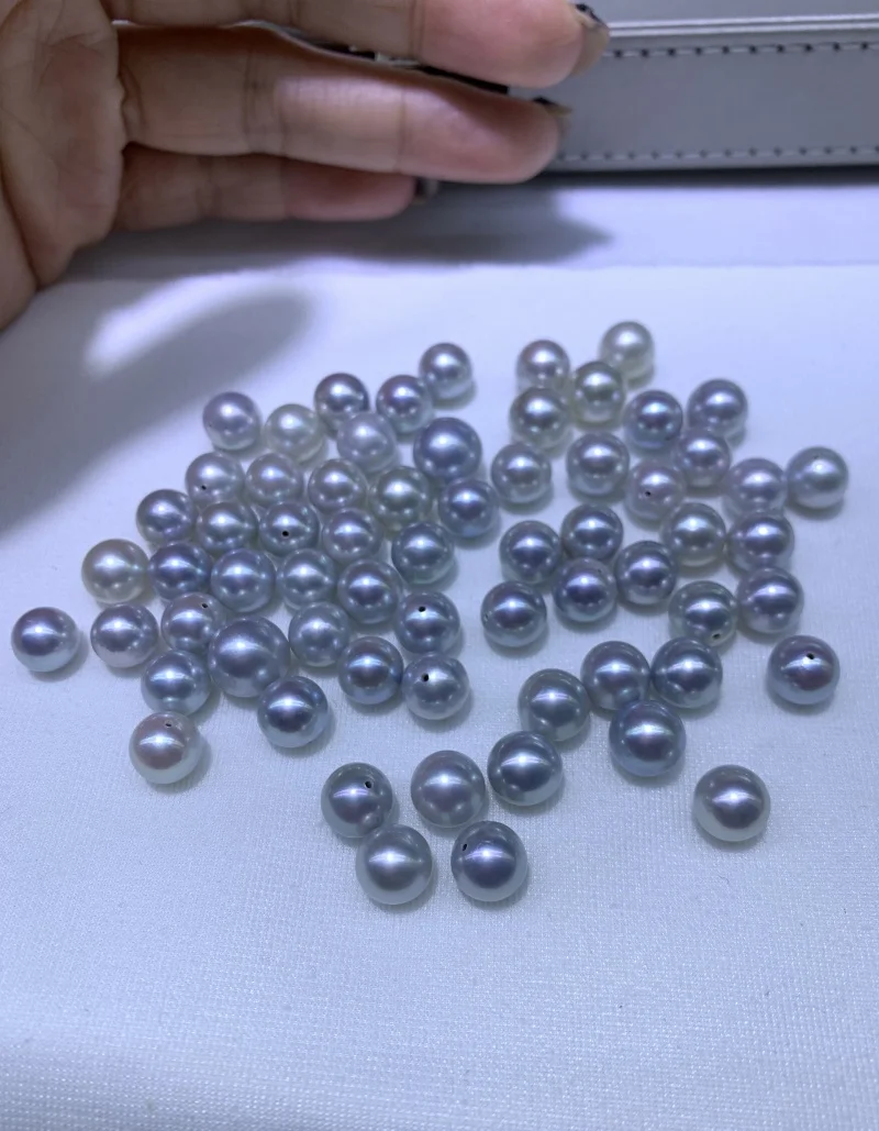 Натуральная морская вода Akoya серый жемчуг 4А высокий блеск безупречный модный