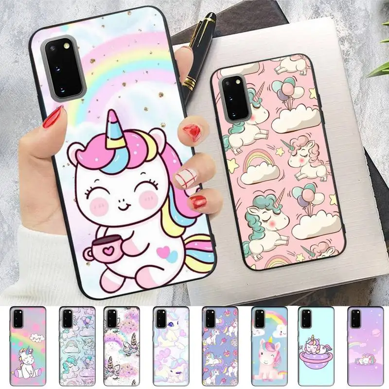 

Miniso unicorn Phone Case for Samsung S10 21 20 9 8 plus lite S20 UlTRA 7edge