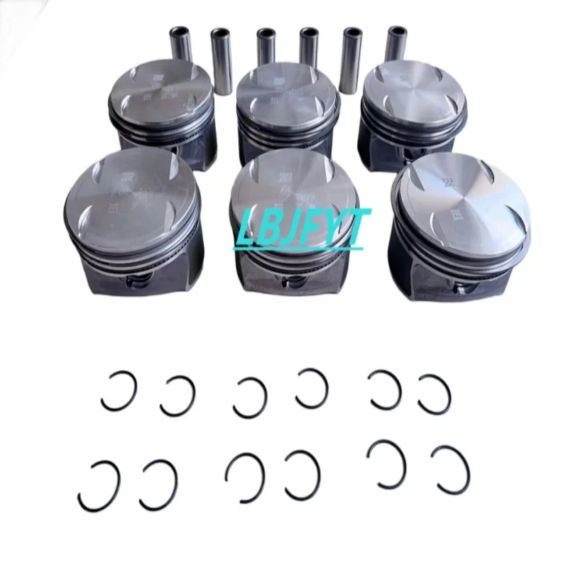 6 шт. поршни и кольца STD Φ 22 мм для Mercedes-Benz GLK350 W203 W204 3.5L C350 CLC350 CLK350 CLS350 R350 S350 ML350 E350