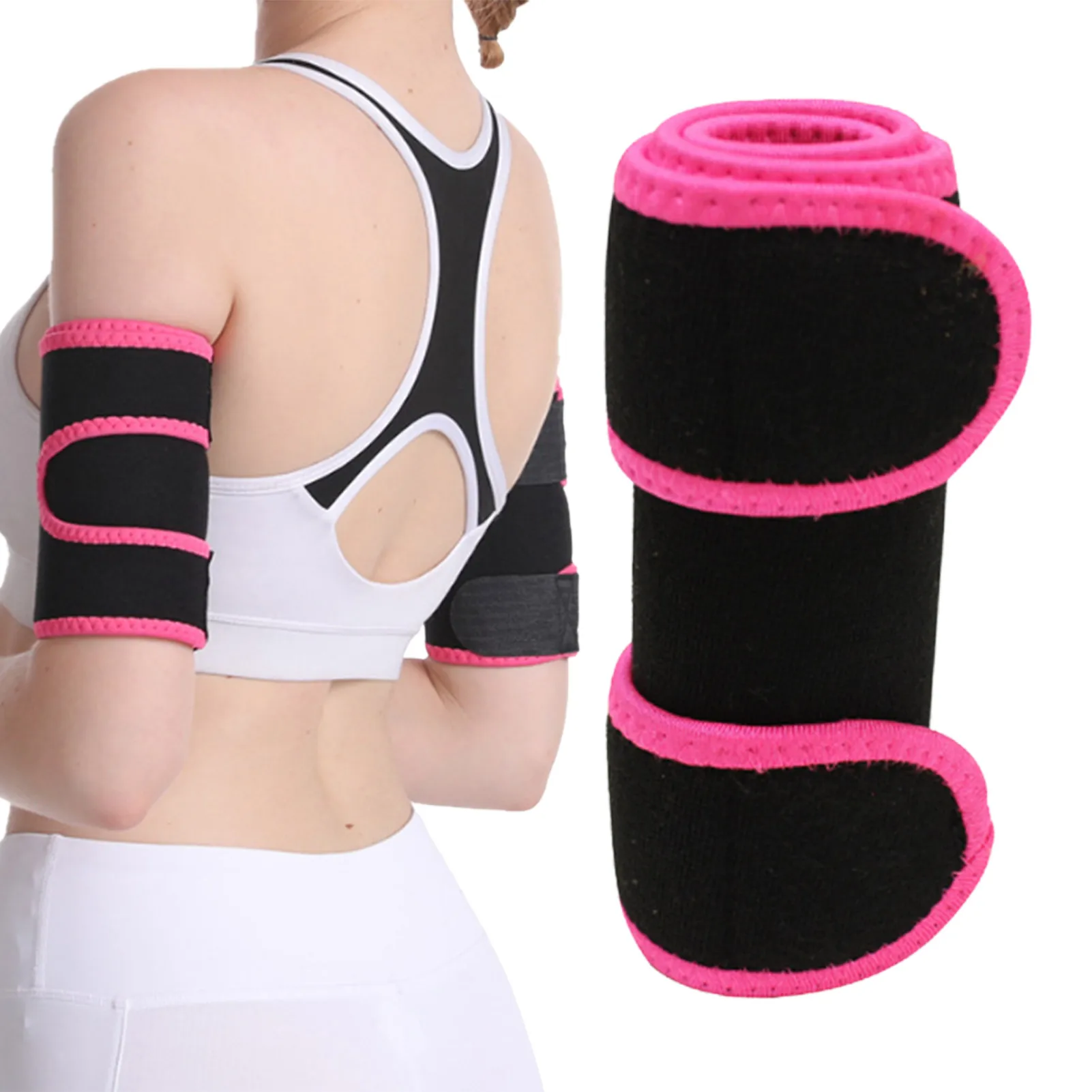 

Women's Arm Sweat Bands Neoprene Arm Fat Slimmer Compression Band For Women Exercise Slimming Wrap Arm Trainer For Sports