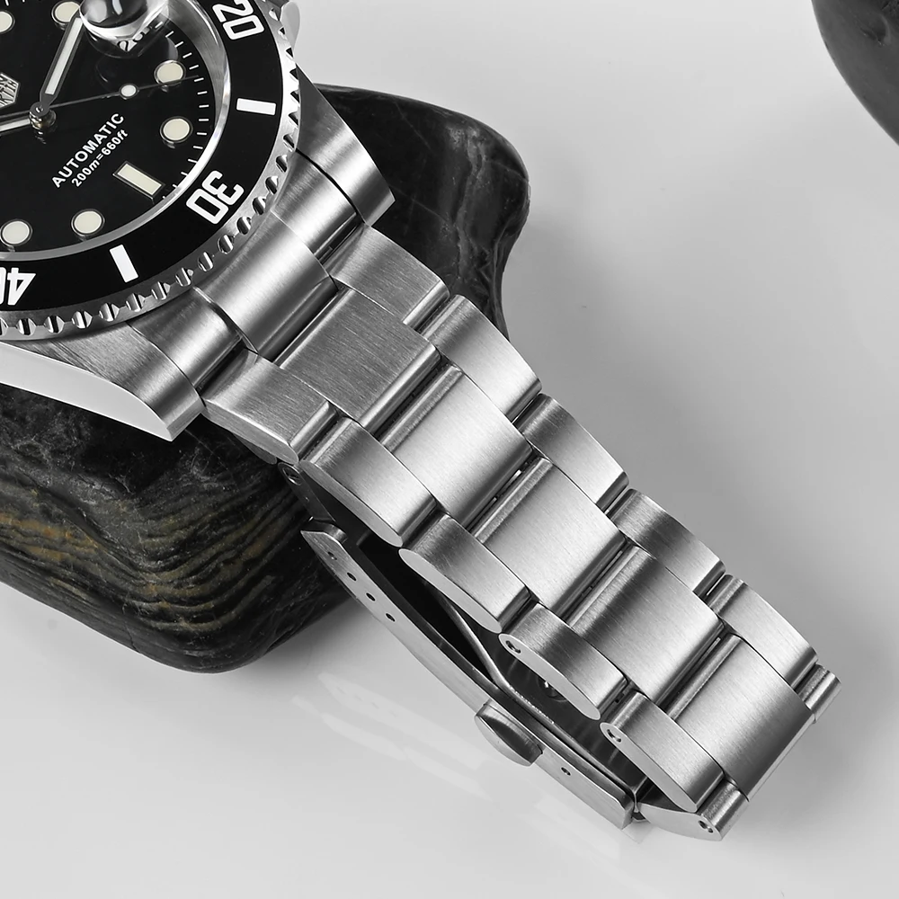 Часы San Martin Мужские механические Автоматические люксовые с сапфировым стеклом и