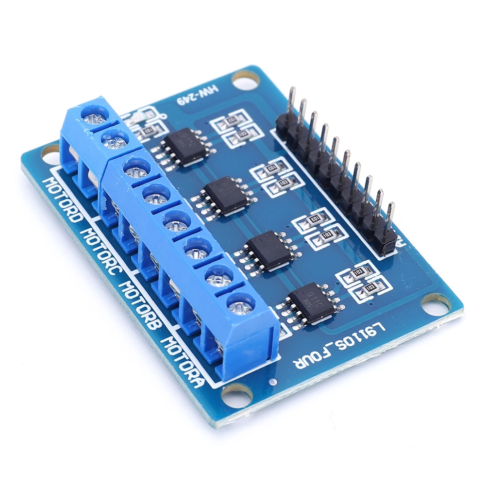 L9110S плата контроллера драйвера двигателя H-Bridge 4-канальный модуль 2 5-12 В 0 8 А для