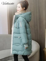 vielleicht down jackets female winter coat womens parkas hooded warm winter jacket coat cotton padded jacket 3xl