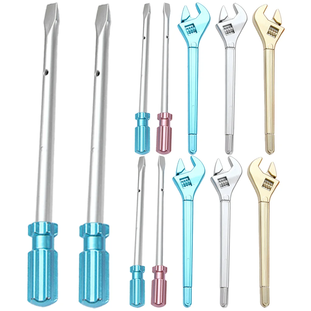 

12 Pcs Writing Pen Fun Pens Screwdriver Signature Students Plastic Decorative Funny Gel Wrench