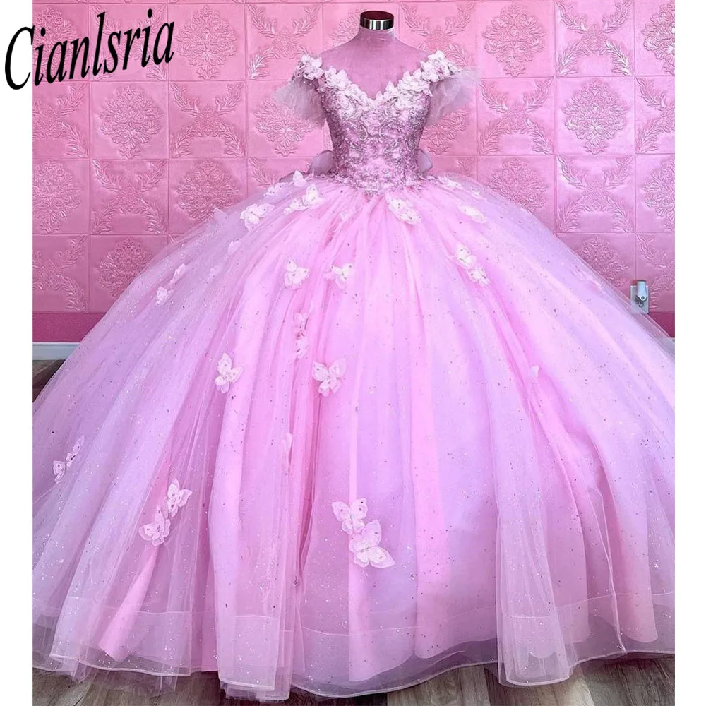 

Роскошные розовые платья для девушек 16 лет, бальные платья принцессы с аппликацией и бисером, платье на день рождения, выпускной, 15 лет