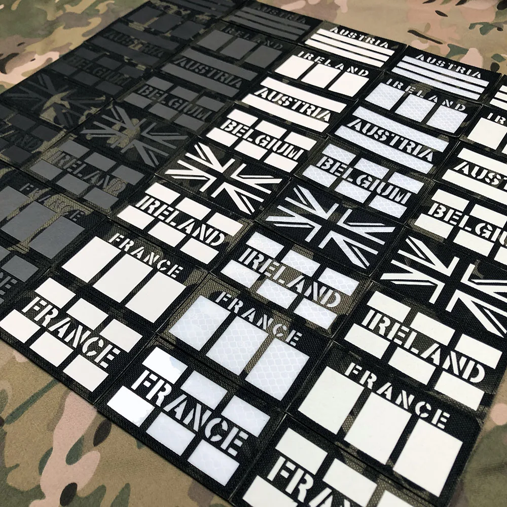 Черный Мультикам лазерная резка IR IFF инфракрасное отражение светящийся Франция