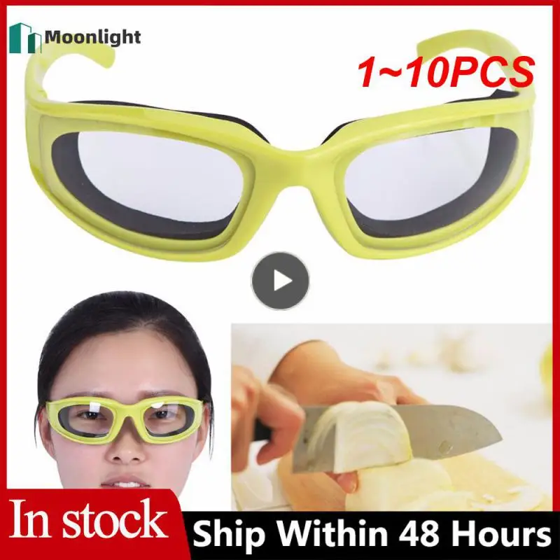 

1-10 шт. специальные защитные очки для кухни, аксессуары для защиты от порезания лука, пластиковые очки, инструменты для готовки глаз, безопасные очки для барбекю