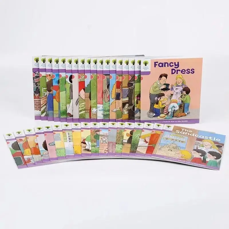 

36-копия Оксфордского дерева для чтения уровень 1 + английская книга для просвещения + расширитель точечной книги для чтения набор для чтения