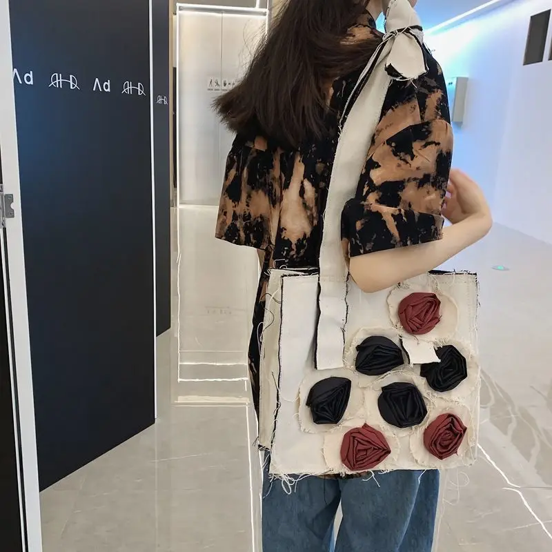 Холщовые сумки Xiuya в готическом стиле для женщин креативные на плечо японском