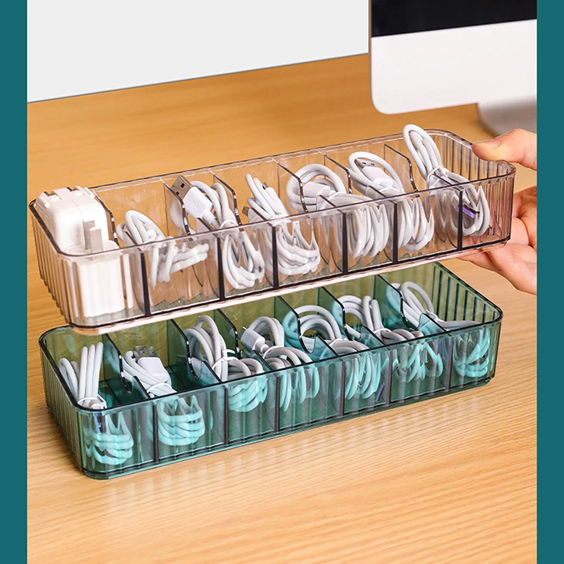 

Коробка для хранения данных прозрачный пластиковый контейнер для хранения канцелярских принадлежностей органайзер для косметики коробка ...