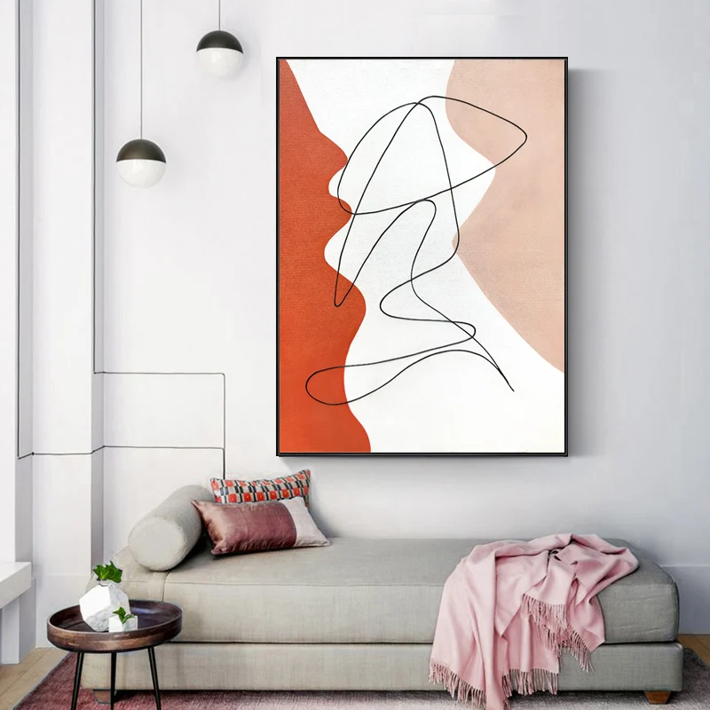 

2022 New Arrival Hand Painted Abstract Oil Painting On Canvas Large Handmade Wall Art Picture For Living Room Office Decorative