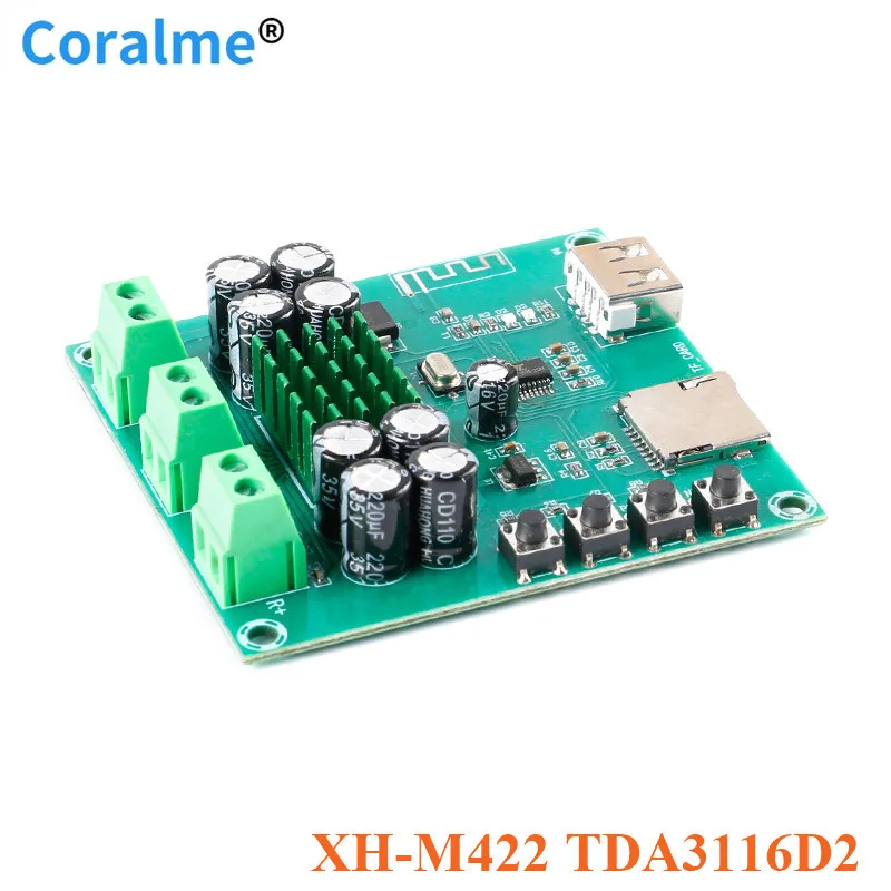 

XH-M422 TDA3116D2 Digital Audio Bluetooth-compatible Amplifier Board Module 2x30W 30W+30W Power Dual Channel Amplifier Module