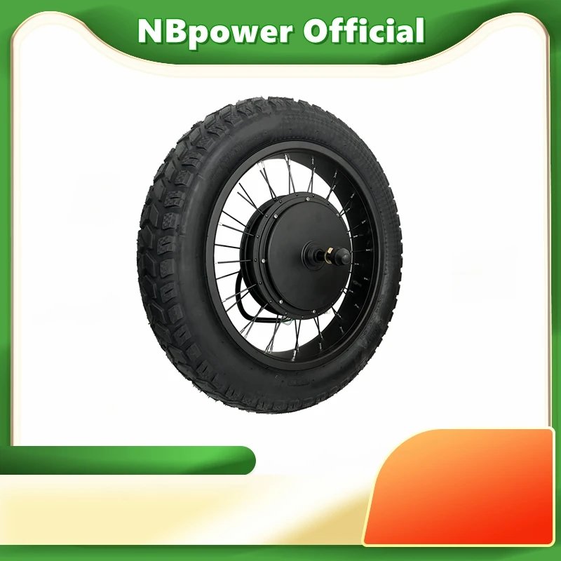 Фото Американский склад NBpower 48-72V 2000w 3000w 5000w 20inch 170mm/190mm Fat Bike Бесщеточная ступица Моторное колесо с высококачественной шиной 20x4.0 №2