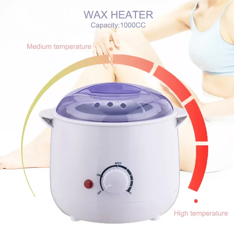 

Professional Wax Heater Machine 1000CC Wax Pot Women & Men Hair Removal Wax Warmer Tool SPA Depilatory Paraffin Melts Machin