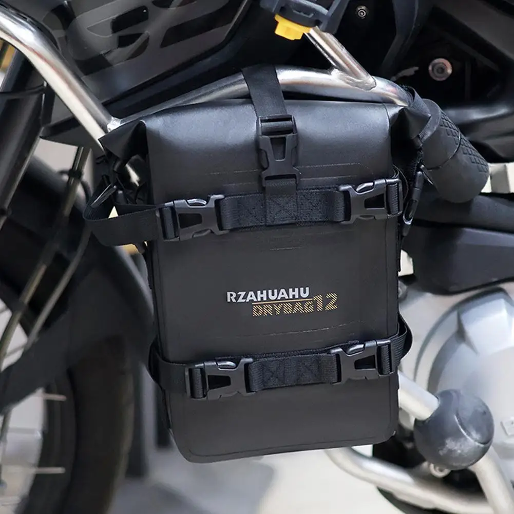 

Motorcycle Bumper Bag 2/4L Motocross Frame Crash Bars Tail Bag Repair Placement Bag Luggage Pack Tool Waterproof Universal T3A2