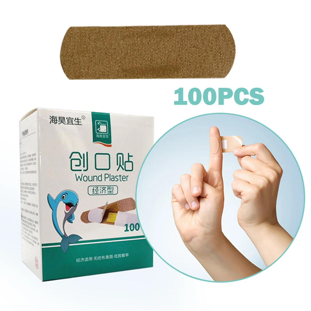 

100pcs Cute Cartoon Band Aid Hemostasis Adhesive Bandages First Aid Emergency