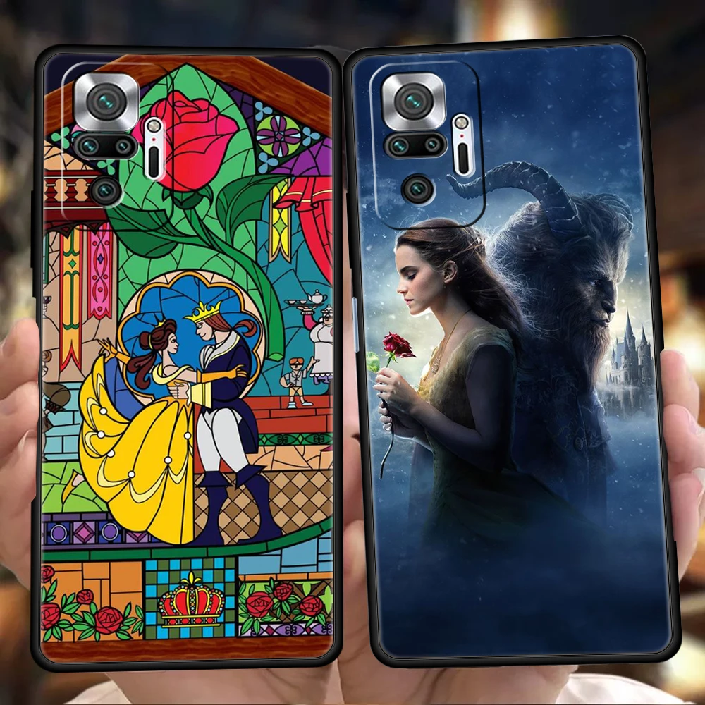 

Beauty And The Beast Luxury Case For Redmi K50 Note 10 11 11T Pro 9 9s 8 8T 7 K40 Gaming 9A 9C 8A Pro Plus 5G Silicone Shell Bag