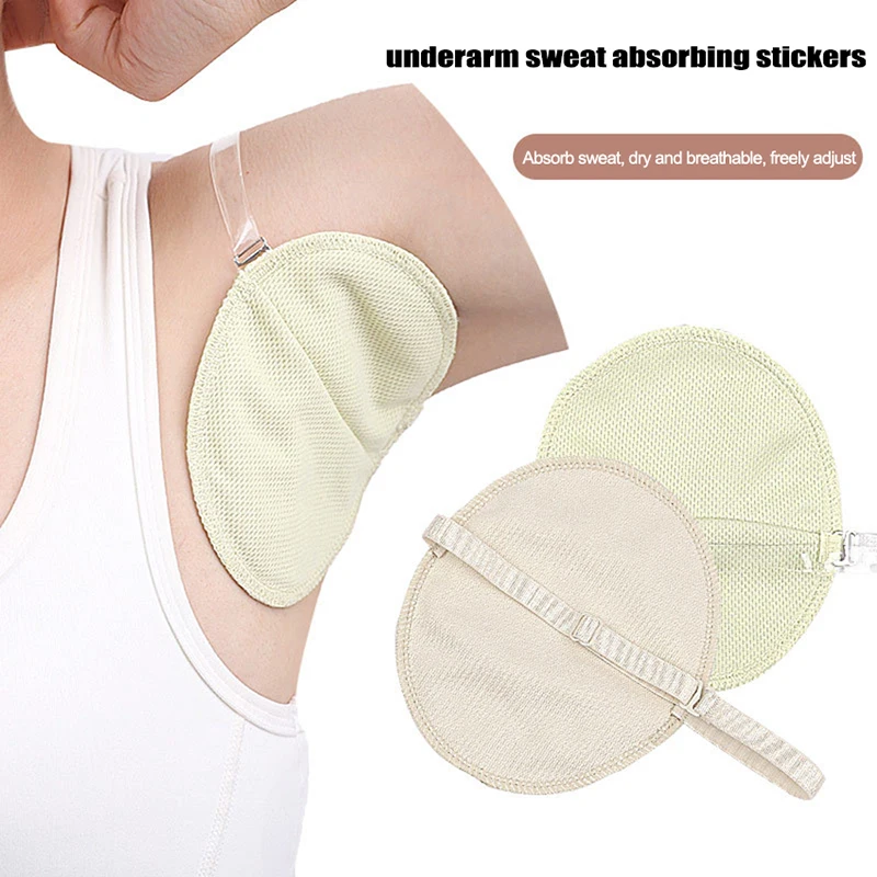 

1Pair Washable Underarm Sweat Pads Armpit Sweat Pads Absorbing Guards Dress Sweat Perspiration Pads Absorbent Deodorant Pad