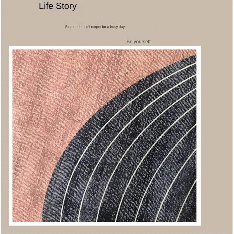 Геометрический Коврик для гостиной спальни ковер прикроватный квадратный