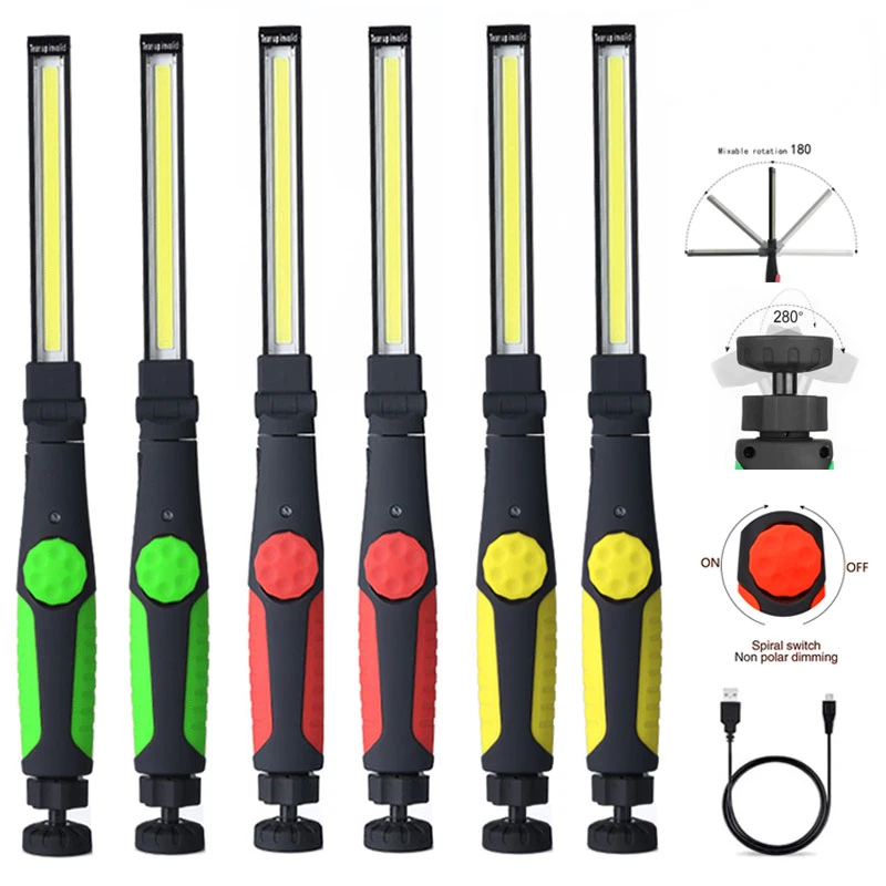 

Светодиодное освещение, автомобильный фонарик, магнитный складной, перезаряжаемый, для ремонта фотооборудования, для осмотра цеха, 1/2/3/4 упаковки