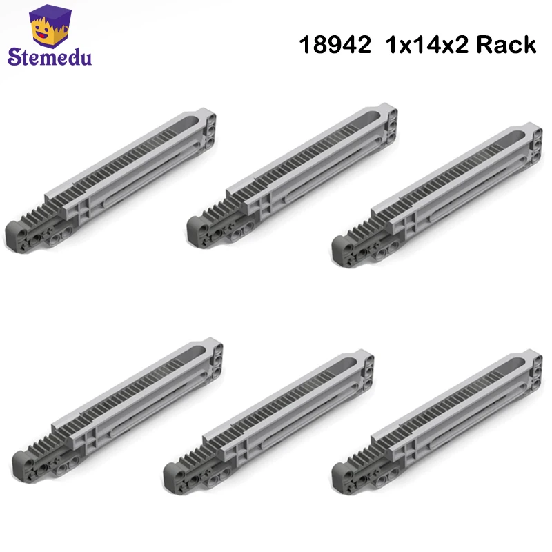 Детали машинки MOC Technology, совместимые со стойкой 18942, конструктор для строительства корпуса, 18940, 1x14x2, конструктор «сделай сам» из строительных блоков