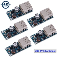 5pcs dc dc usb step up boost converter 0 9 5v to 5v 600ma diy power bank power supply module usb output charging board
