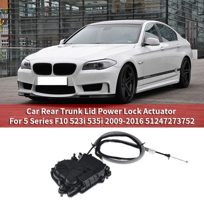 

Car Rear Trunk Lid Power Lock Drive Actuator Motor for-BMW 5 Series F10 523I 535I Saloon 2009-2016 51247273752