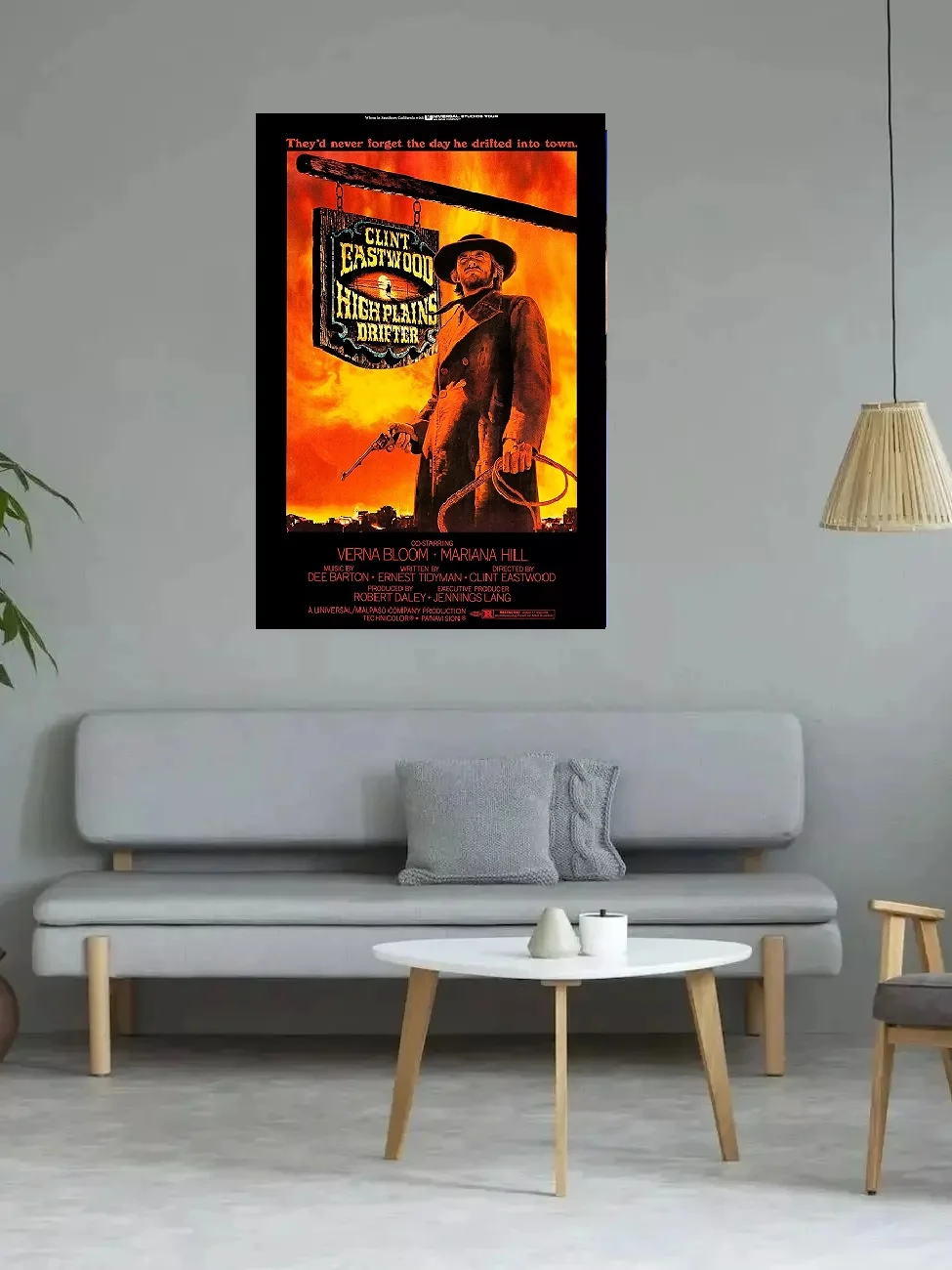 Клинт Иствуд Свисание долларов постер фильма картина на холсте настенные