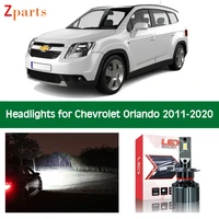 car bulbs for chevrolet orlando led headlight headlamp low high beam canbus white auto lights front lamp 12v 6000k accessories