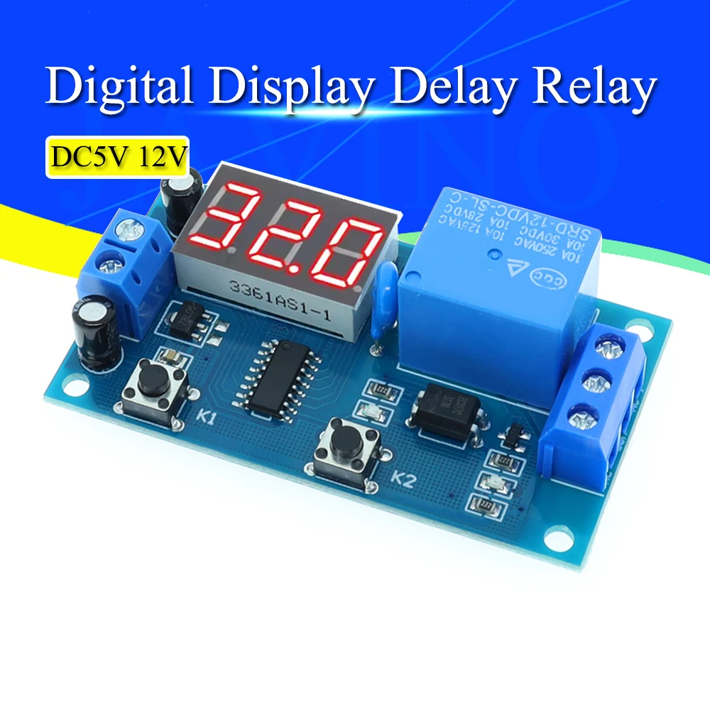 Javino 12v Digital Display Delay Relay