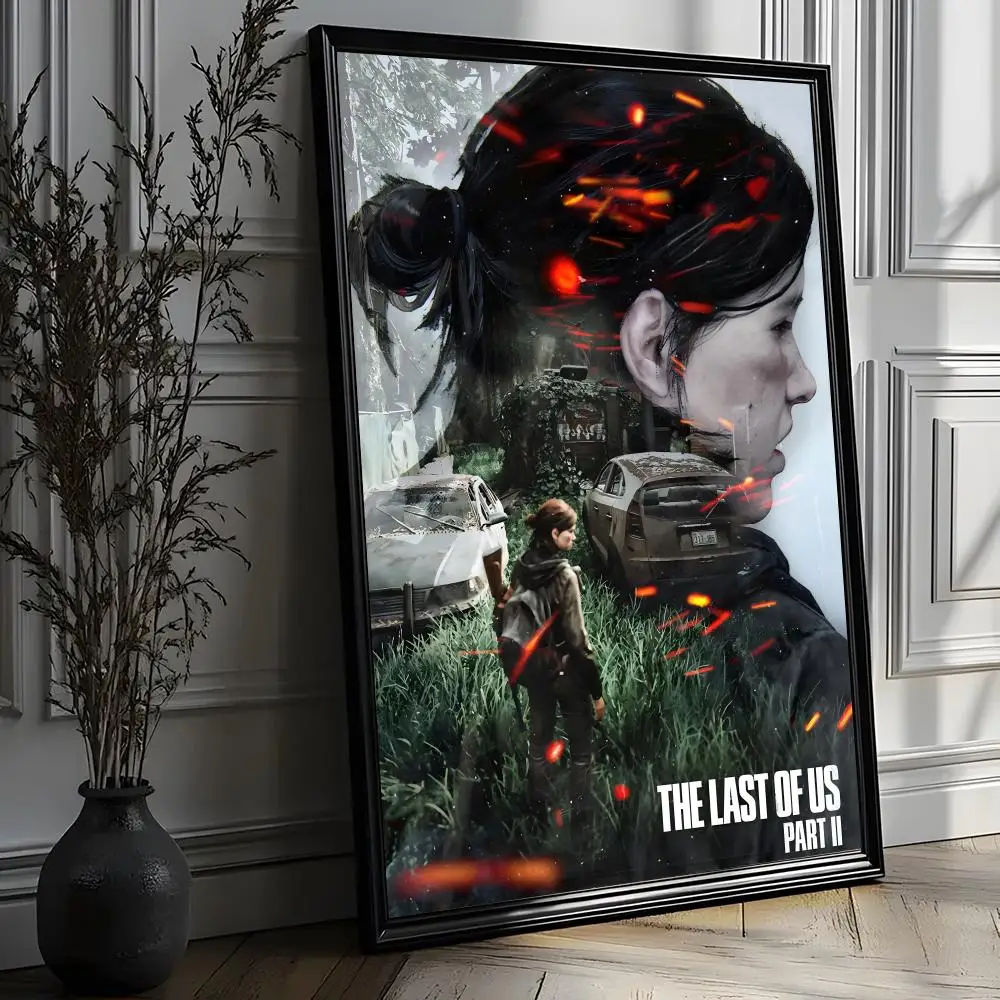 Фото Горячая новинка: Постер The Last of Us Part II HD, художественный, самоклеящийся, для декора стен, водонепроницаемый, для дома, гостиной, бара, эстетическое украшение №3
