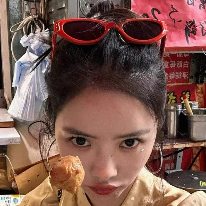 Солнцезащитные очки кошачий глаз винтажные женские модные уличные солнечные с