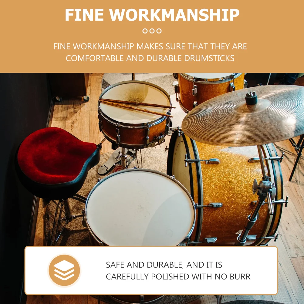 Барабанная палочка ударный инструмент из углеродного волокна черные джазовые