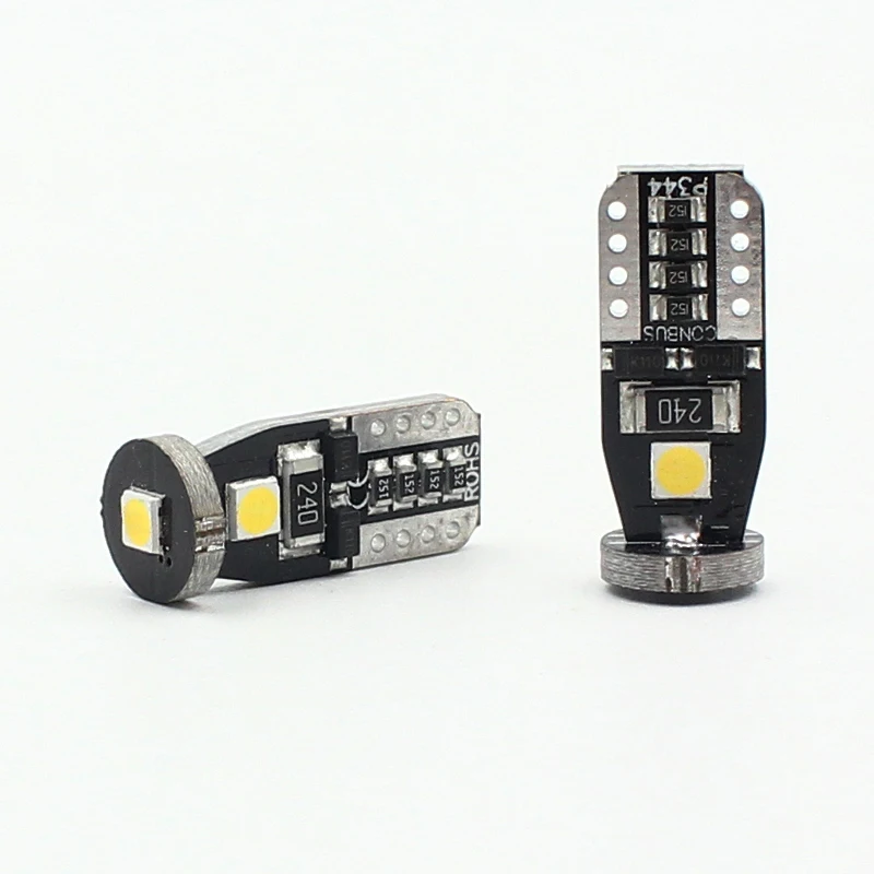 T10 LED белый 3SMD 5050 светодиодный автомобильный светильник W5w 194 168 CANBUS Ошибка лампы 12