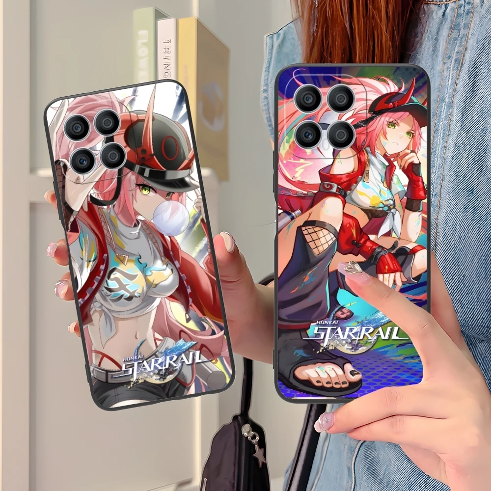 Honkai Star Rail Rappa Mobile Phone Case for Huawei Honor 90 80 70 60 50 30 20 10 9 8 7 Pro S SE Lite 5G Black Cover Shell