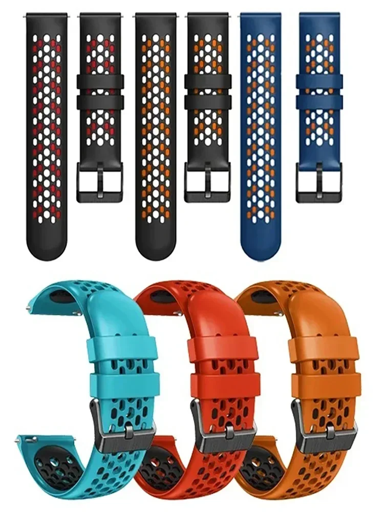 Ремешок силиконовый для смарт-часов TicWatch Pro 3 GPS GTX 2021 2020 22 мм