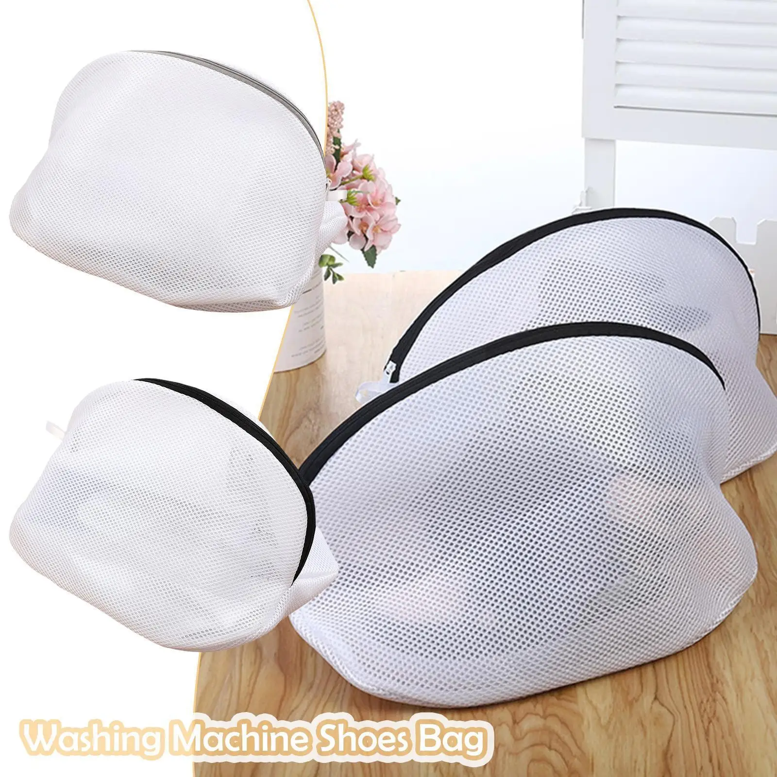 

Mesh Laundry Bag Washing Machine Shoes Bag Portable Anti-deformation Mesh Laundry Bag Bags Protective Clothes Organizer V5o0