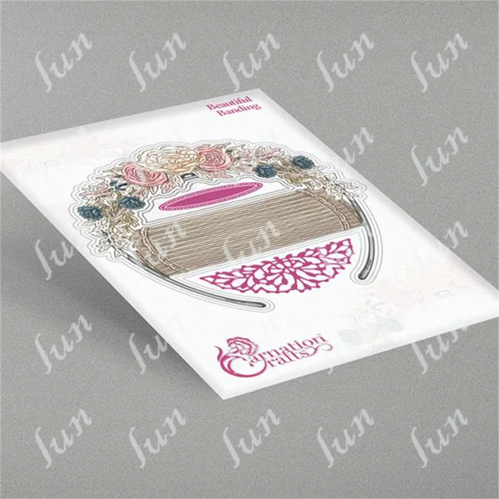 

2022 New Beautiful Banding Metal Cutting Dies Scrapbooking Decoration Stencil Embossed Template Diy Greeting Card Album Handmade
