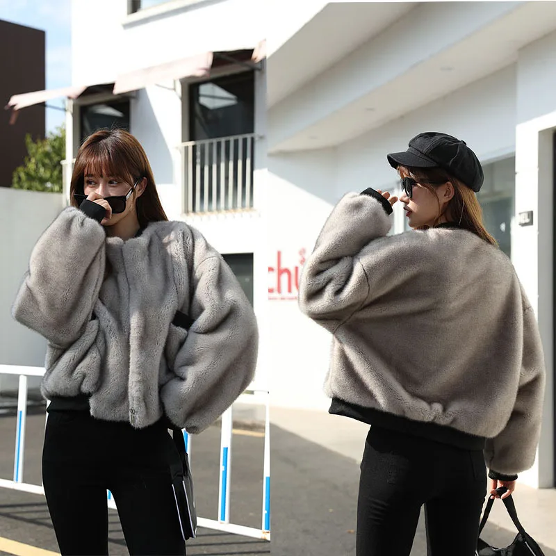 real women mink coats female mink fur coat genuine long fur coat ladies winter clothes oversize 6xl 5xl 7xl imitation fur coats